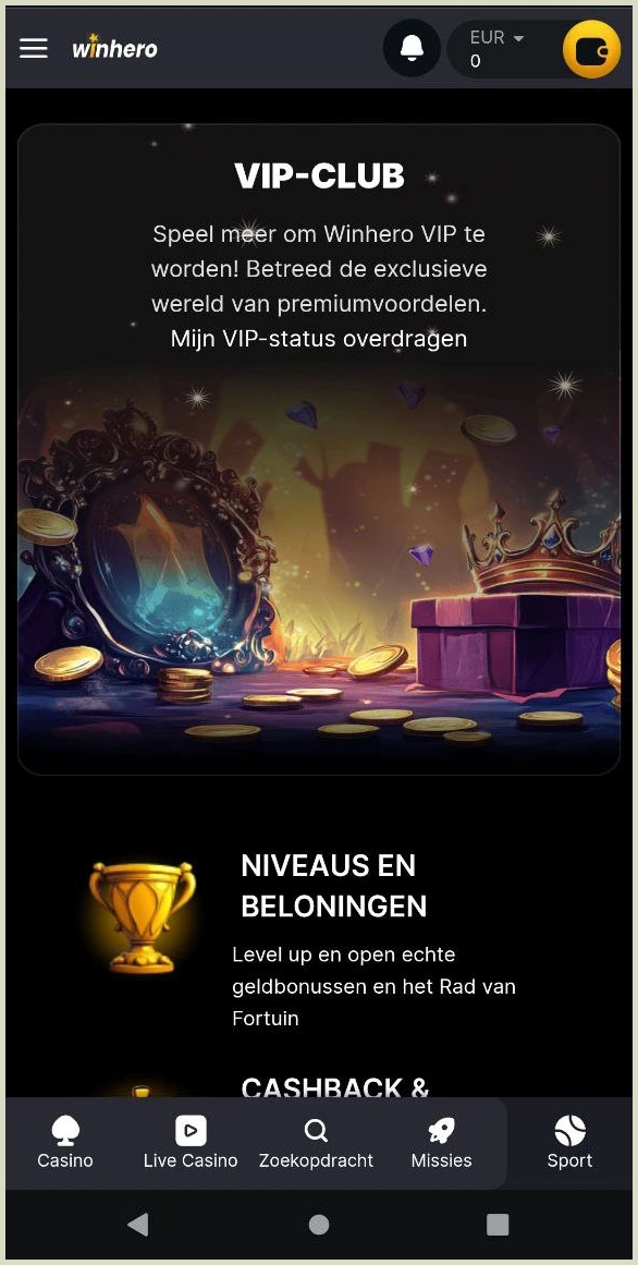 Exclusief VIP-programma bij WinHero Casino