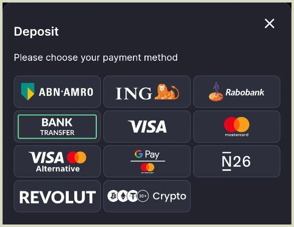 Snelle en veilige stortingsmethoden bij Winhero